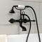 Kingston Brass AE551T0 7-Inch Wall Mount Tub Faucet with Hand Shower, Matte Black AE551T0 - alternate 2